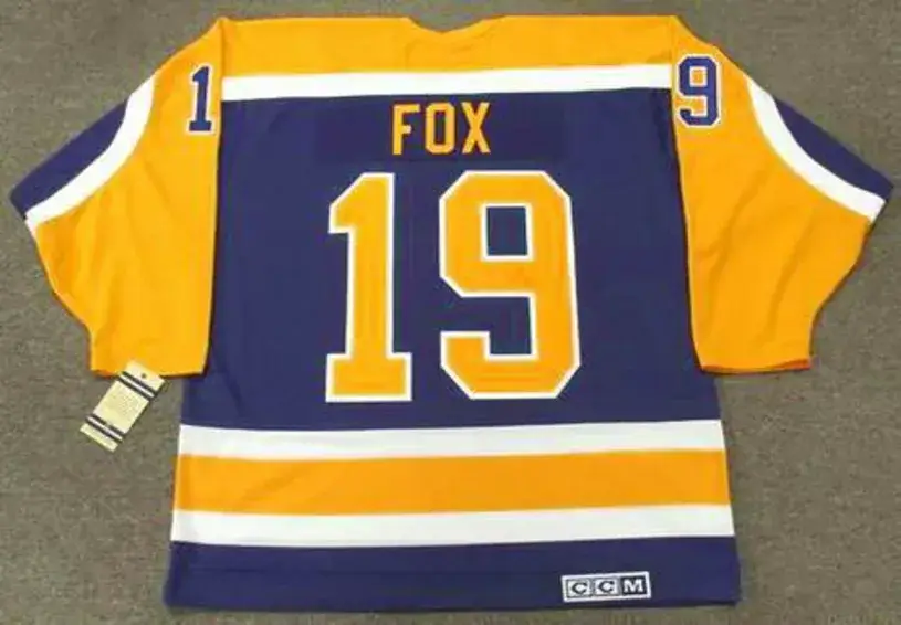 JIM FOX Los Angeles Kings 1984 CCM Vintage Away NHL Hockey Jersey 