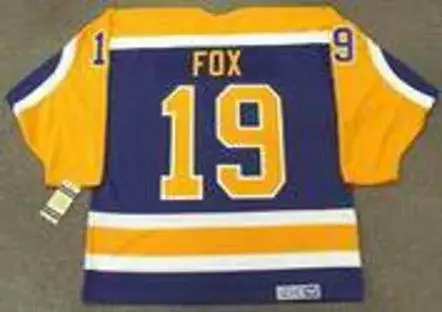 JIM FOX Los Angeles Kings 1984 CCM Vintage Away NHL Hockey Jersey 