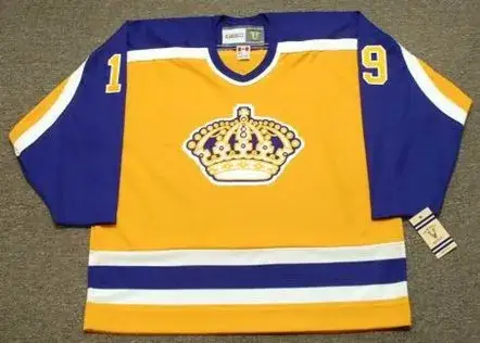 JIM FOX Los Angeles Kings 1984 CCM Vintage Home NHL Hockey Jersey
