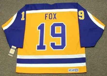 JIM FOX Los Angeles Kings 1984 CCM Vintage Home NHL Hockey Jersey 