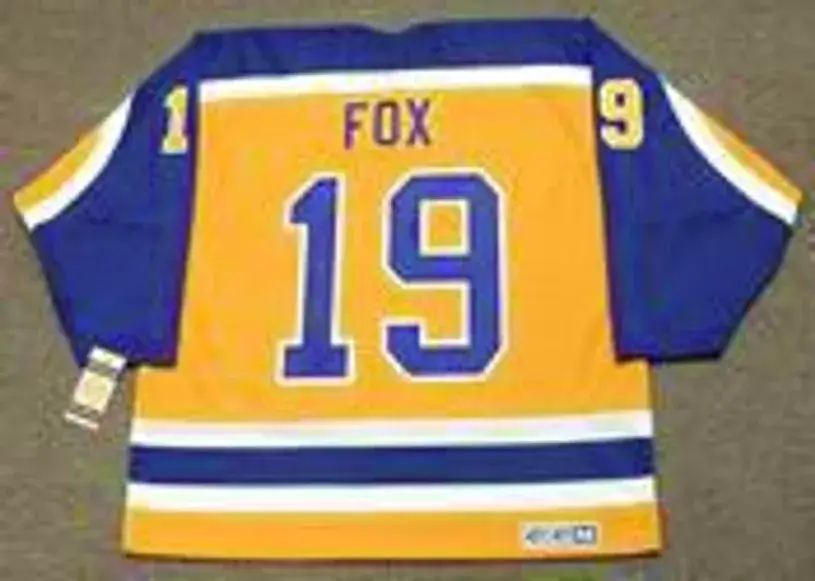 JIM FOX Los Angeles Kings 1984 CCM Vintage Home NHL Hockey Jersey 