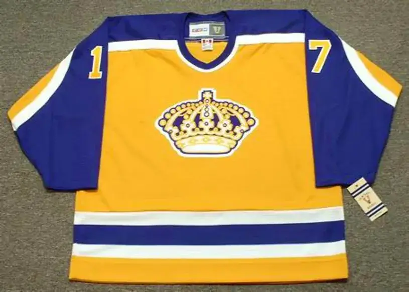 JIMMY CARSON Los Angeles Kings 1987 CCM Vintage Throwback NHL Hockey Jersey