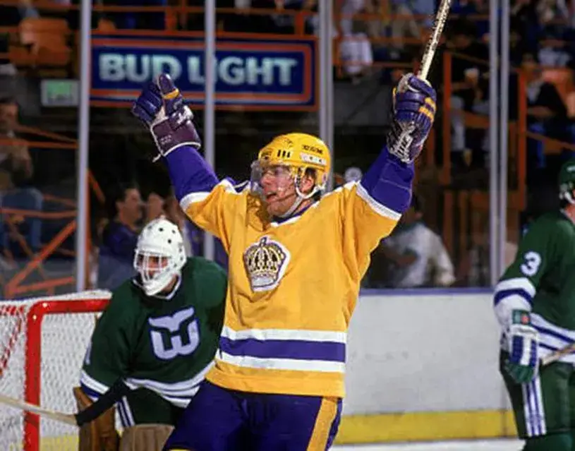 JIMMY CARSON Los Angeles Kings 1987 CCM Vintage Throwback NHL Hockey Jersey 