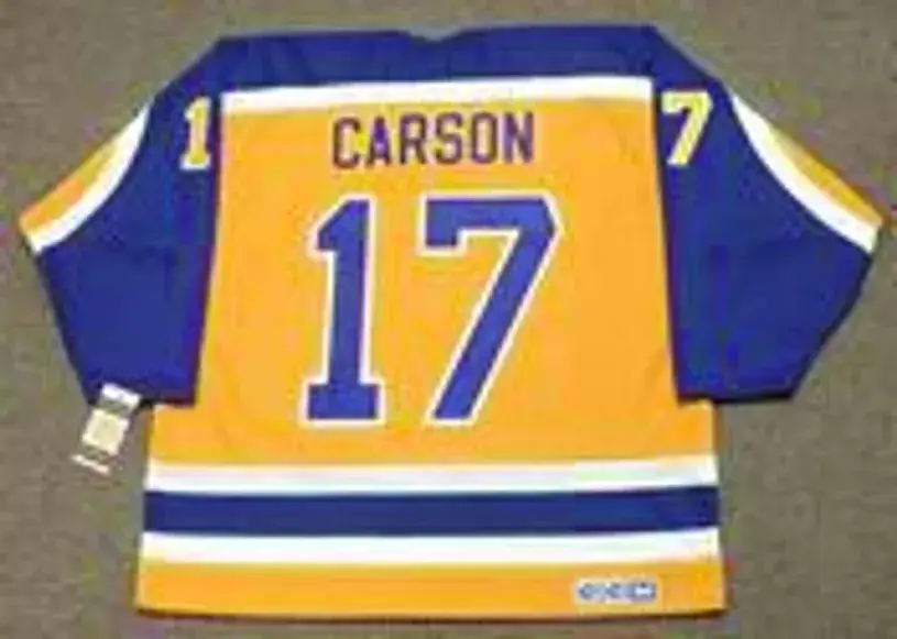 JIMMY CARSON Los Angeles Kings 1987 CCM Vintage Throwback NHL Hockey Jersey 