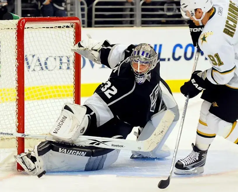 JONATHAN QUICK Los Angeles Kings 2014 REEBOK Throwback NHL Hockey Jersey 