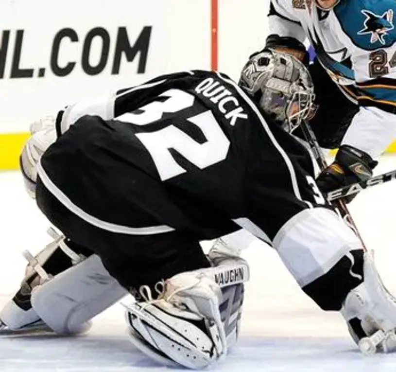 JONATHAN QUICK Los Angeles Kings 2014 REEBOK Throwback NHL Hockey Jersey 