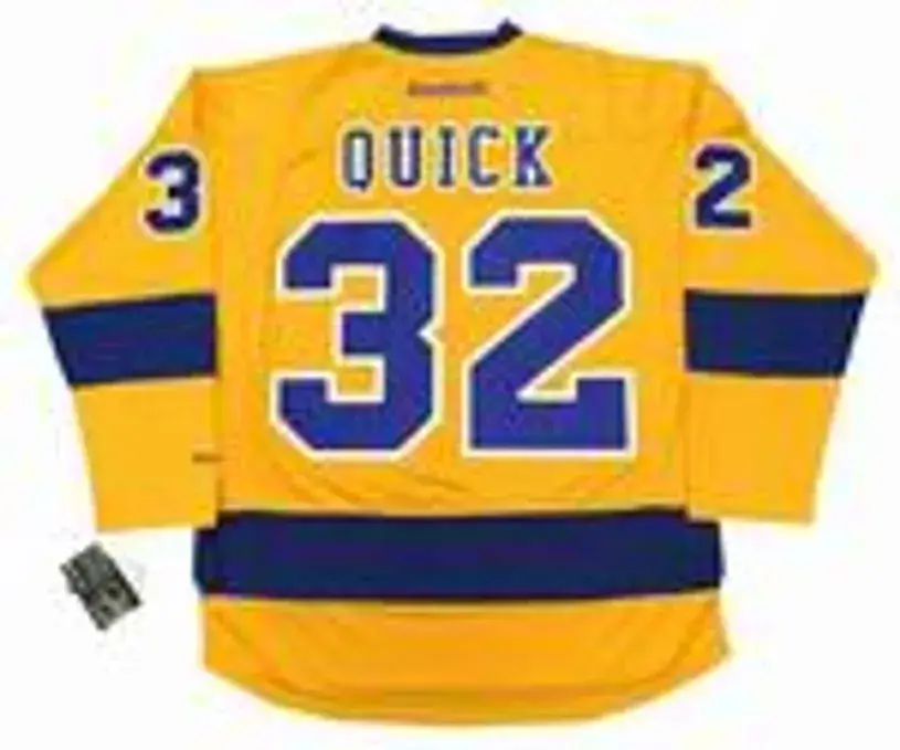 JONATHAN QUICK Los Angeles Kings 2015 REEBOK Throwback NHL Hockey Jersey 
