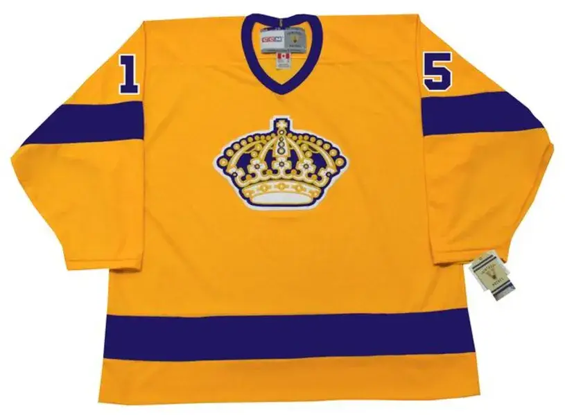 JUHA WIDING Los Angeles Kings 1970 CCM Vintage Throwback Home NHL Jersey