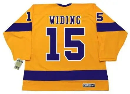 JUHA WIDING Los Angeles Kings 1970 CCM Vintage Throwback Home NHL Jersey 