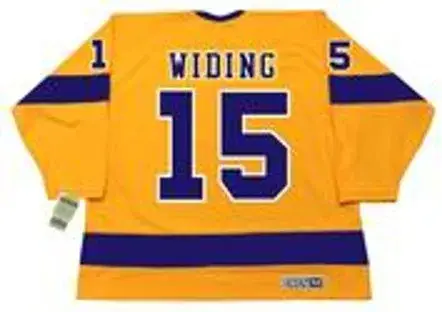 JUHA WIDING Los Angeles Kings 1970 CCM Vintage Throwback Home NHL Jersey 