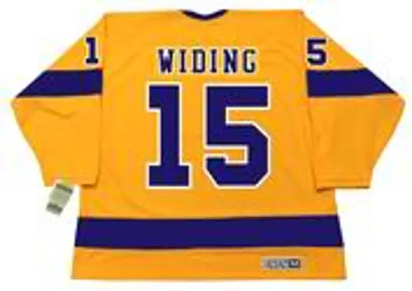 JUHA WIDING Los Angeles Kings 1970 CCM Vintage Throwback Home NHL Jersey 