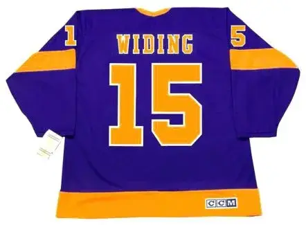 JUHA WIDING Los Angeles Kings 1974 CCM Vintage Away NHL Hockey Jersey 