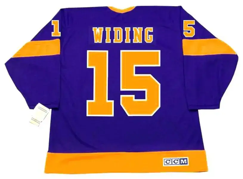 JUHA WIDING Los Angeles Kings 1974 CCM Vintage Away NHL Hockey Jersey 