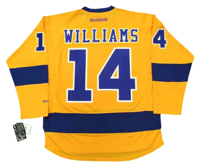 JUSTIN WILLIAMS Los Angeles Kings 2015 REEBOK Throwback NHL Hockey Jersey 