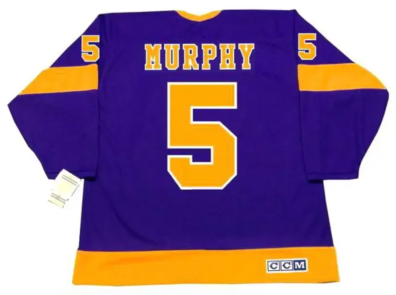 LARRY MURPHY Los Angeles Kings 1980 CCM Vintage Away NHL Hockey Jersey 