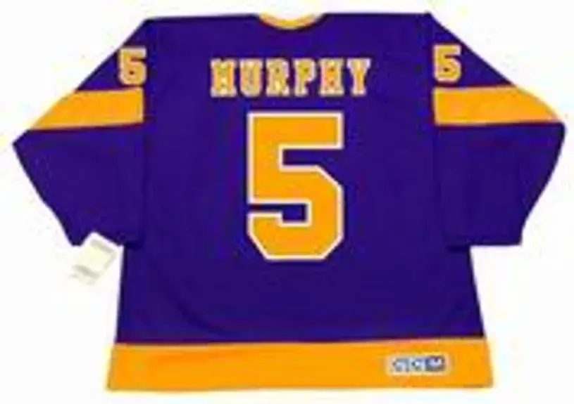 LARRY MURPHY Los Angeles Kings 1980 CCM Vintage Away NHL Hockey Jersey 