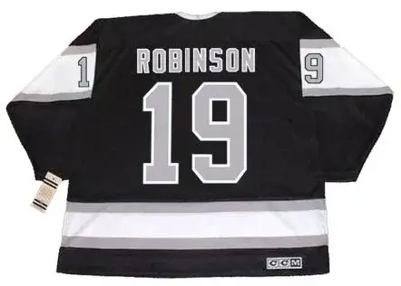 LARRY ROBINSON Los Angeles Kings 1989 CCM Vintage Away NHL Hockey Jersey 
