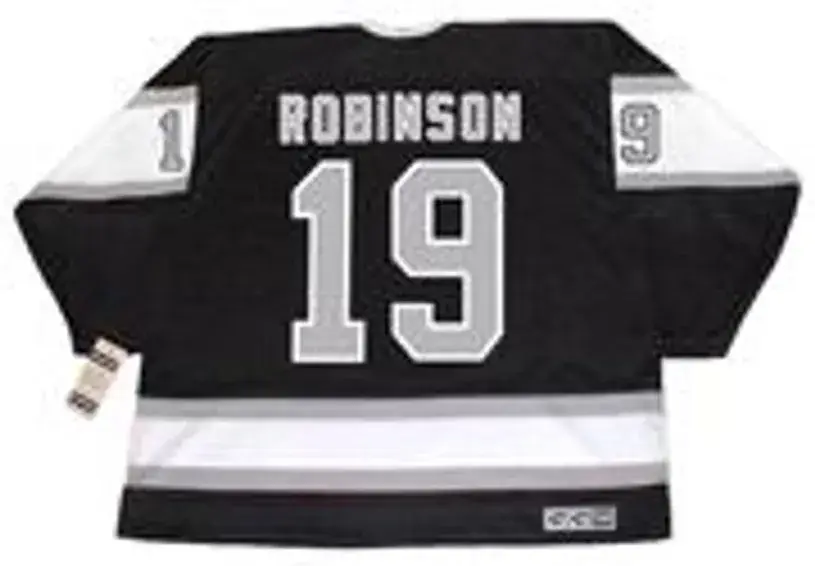 LARRY ROBINSON Los Angeles Kings 1989 CCM Vintage Away NHL Hockey Jersey 