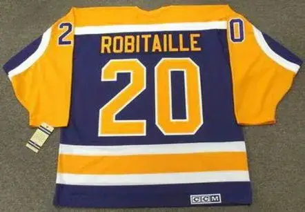 LUC ROBITAILLE Los Angeles Kings 1987 CCM Vintage Away NHL Hockey Jersey 
