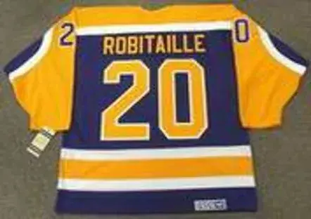 LUC ROBITAILLE Los Angeles Kings 1987 CCM Vintage Away NHL Hockey Jersey 