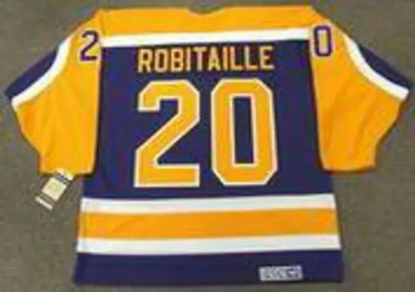 LUC ROBITAILLE Los Angeles Kings 1987 CCM Vintage Away NHL Hockey Jersey 
