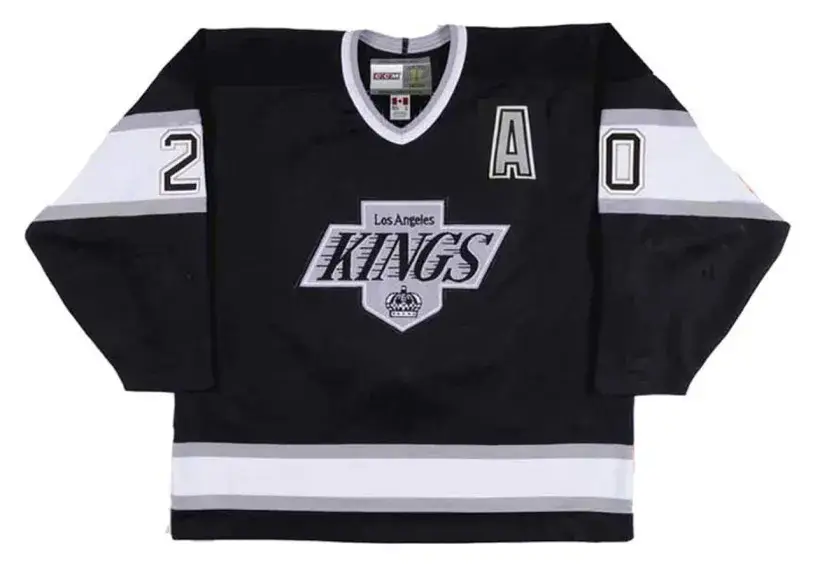 LUC ROBITAILLE Los Angeles Kings 1993 Away CCM Throwback NHL Hockey Jersey