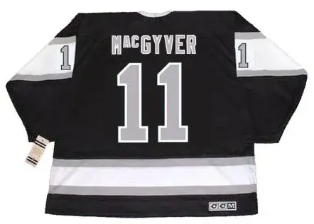 MacGYVER Los Angeles Kings 1980’s CCM Vintage Away NHL Hockey Jersey 