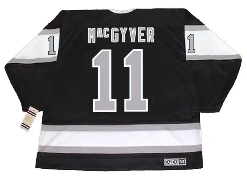 MacGYVER Los Angeles Kings 1980’s CCM Vintage Away NHL Hockey Jersey 