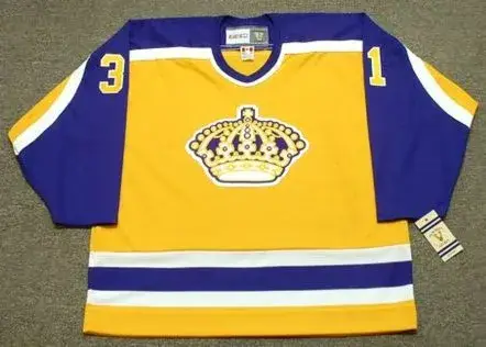 MARCO BARON Los Angeles Kings 1983 CCM Vintage Throwback NHL Hockey Jersey