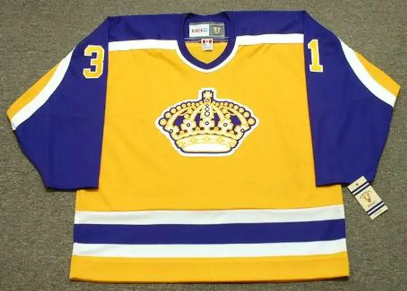 MARCO BARON Los Angeles Kings 1983 CCM Vintage Throwback NHL Hockey Jersey