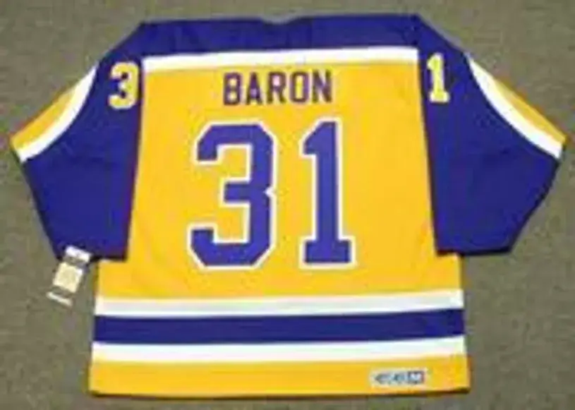 MARCO BARON Los Angeles Kings 1983 CCM Vintage Throwback NHL Hockey Jersey 