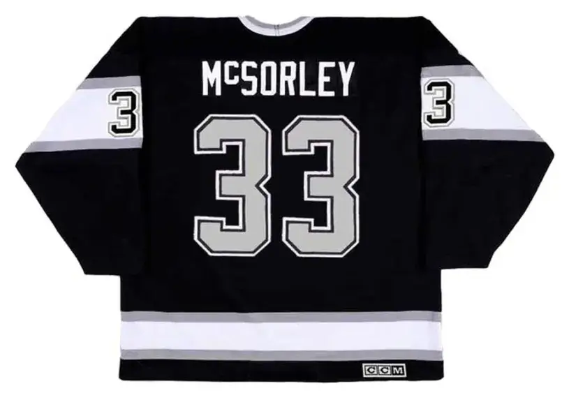 MARTY McSORLEY Los Angeles Kings 1993 Away CCM Throwback NHL Hockey Jersey 