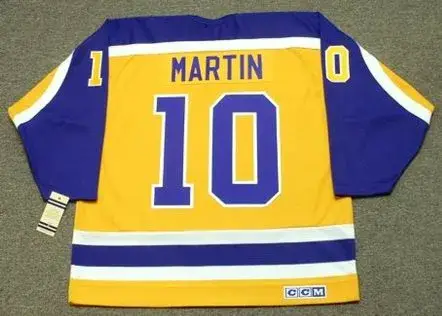 RICK MARTIN Los Angeles Kings 1981 CCM Vintage Throwback NHL Hockey Jersey 