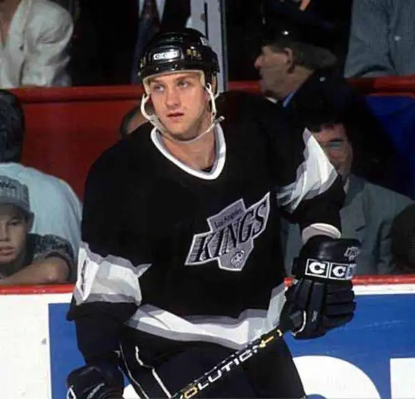 ROB BLAKE Los Angeles Kings 1993 Away CCM Throwback NHL Hockey Jersey 