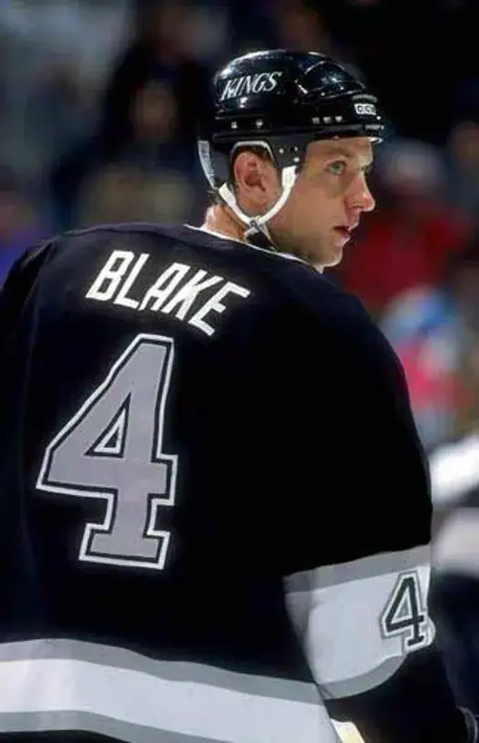 ROB BLAKE Los Angeles Kings 1993 Away CCM Throwback NHL Hockey Jersey 