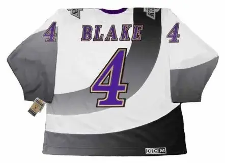 ROB BLAKE Los Angeles Kings 1995 CCM Vintage Throwback NHL Hockey Jersey 