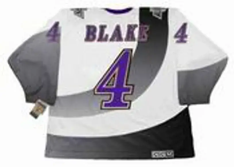 ROB BLAKE Los Angeles Kings 1995 CCM Vintage Throwback NHL Hockey Jersey 