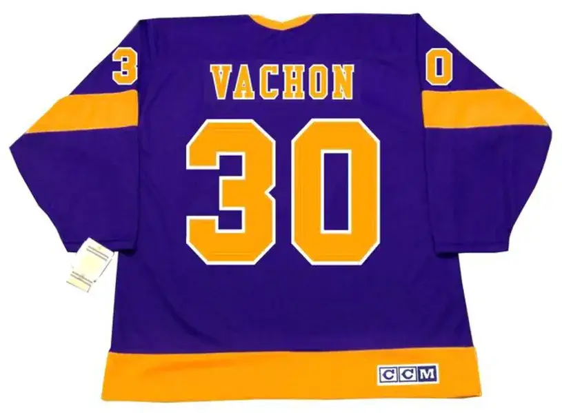 ROGIE VACHON Los Angeles Kings 1978 CCM Vintage Away NHL Hockey Jersey 