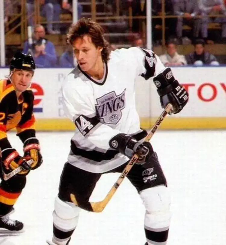 RON DUGUAY Los Angeles Kings 1988 CCM Vintage Away NHL Hockey Jersey 