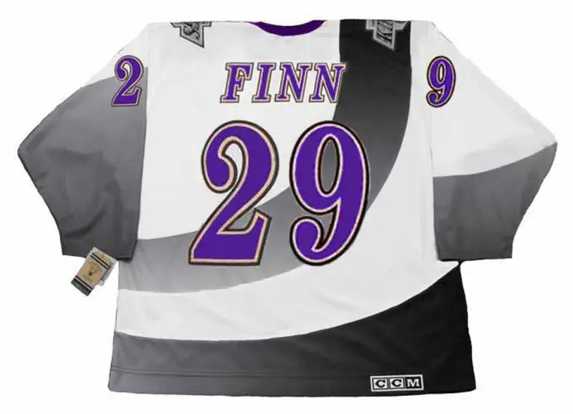 STEVEN FINN Los Angeles Kings 1995 CCM Vintage Throwback NHL Hockey Jersey 