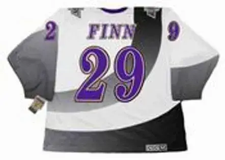 STEVEN FINN Los Angeles Kings 1995 CCM Vintage Throwback NHL Hockey Jersey 