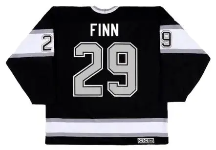 STEVEN FINN Los Angeles Kings 1996 CCM Vintage Throwback Away NHL Hockey Jersey 