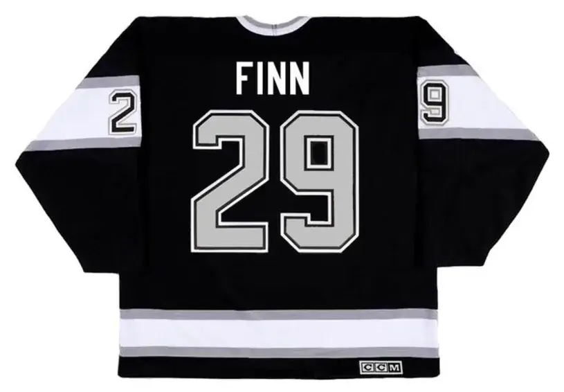 STEVEN FINN Los Angeles Kings 1996 CCM Vintage Throwback Away NHL Hockey Jersey 