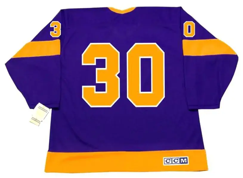 TERRY SAWCHUK Los Angeles Kings 1967 CCM Vintage Away NHL Hockey Jersey 