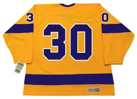 TERRY SAWCHUK Los Angeles Kings 1967 CCM Vintage Throwback Home NHL Jersey 