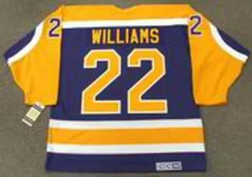 TIGER WILLIAMS Los Angeles Kings 1986 CCM Vintage Away NHL Hockey Jersey 