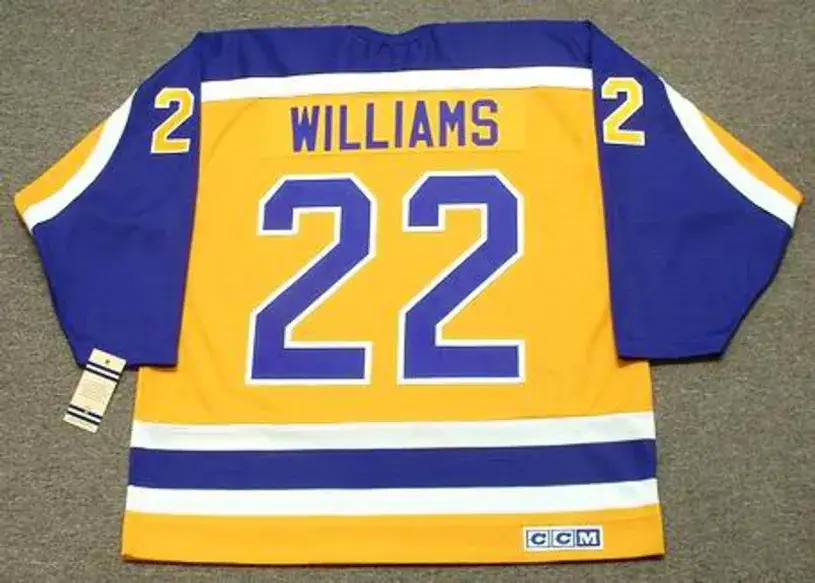 TIGER WILLIAMS Los Angeles Kings 1986 CCM Vintage Throwback NHL Hockey Jersey 