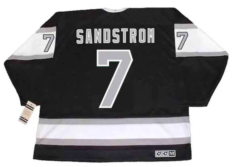 TOMAS SANDSTROM Los Angeles Kings 1989 CCM Vintage Away NHL Hockey Jersey 