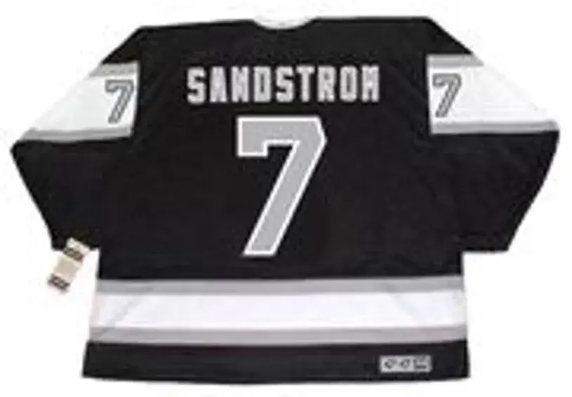 TOMAS SANDSTROM Los Angeles Kings 1989 CCM Vintage Away NHL Hockey Jersey 