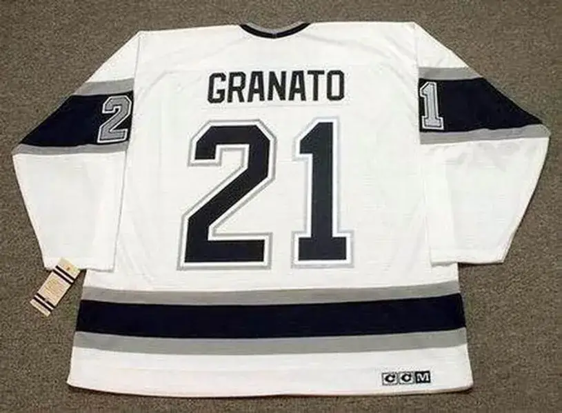 TONY GRANATO Los Angeles Kings 1993 Home CCM Throwback NHL Hockey Jersey 